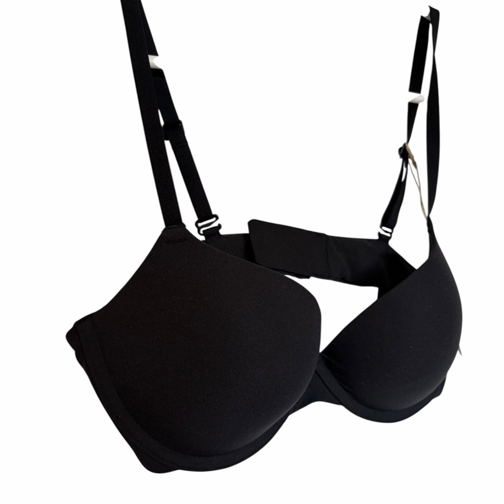 SKIMS Fits Everybody Push-Up Demi Bra β Onyx β 32B β NWT - Picture 3 of 6